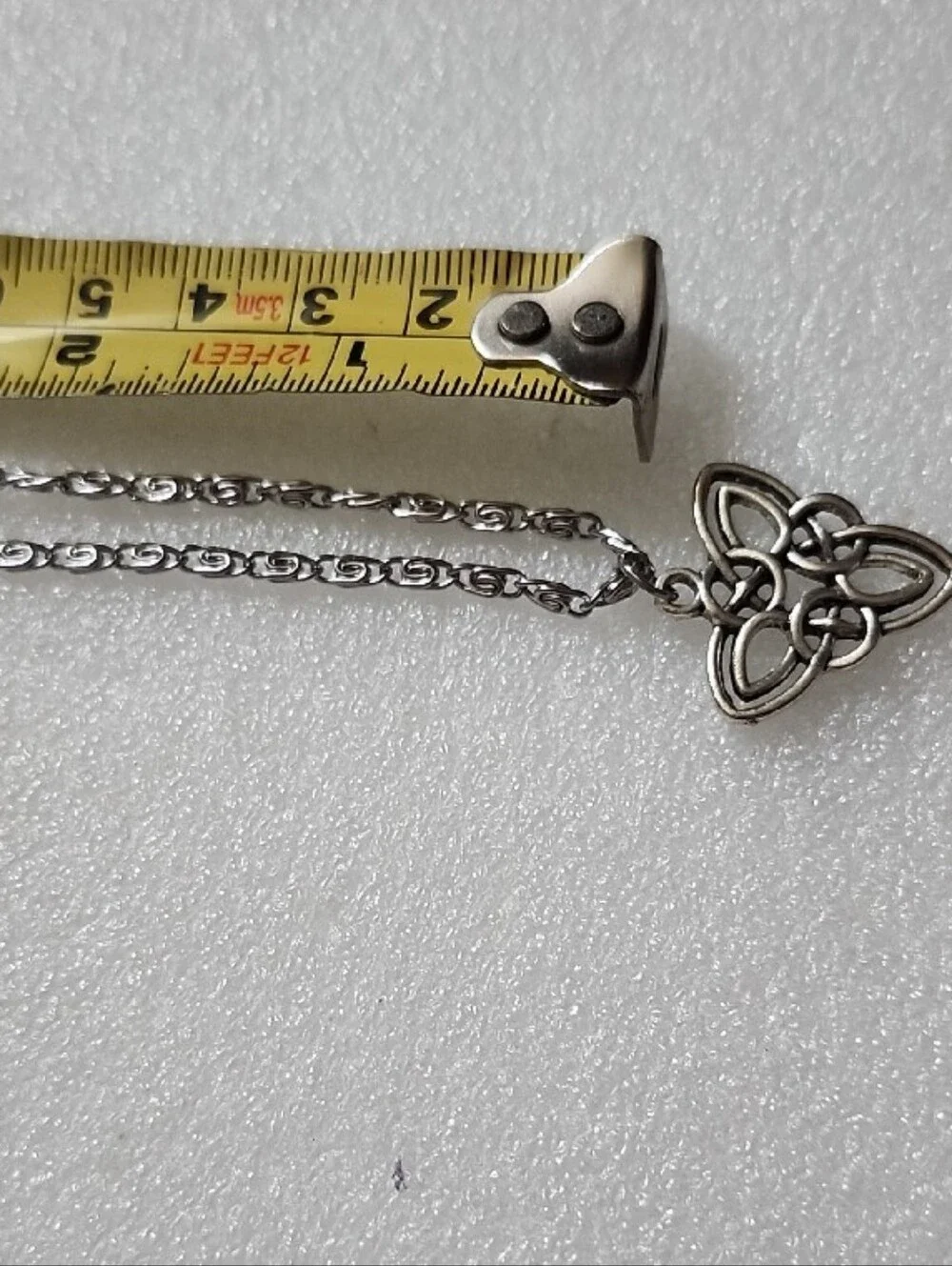 Hand Crafted Silver Celtic Knot Pendant Necklace